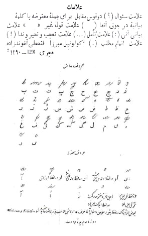 Work or historical image connected to Mirza Fatali Akhundov: Axundzadənin son əlifba layihəsi (1873)