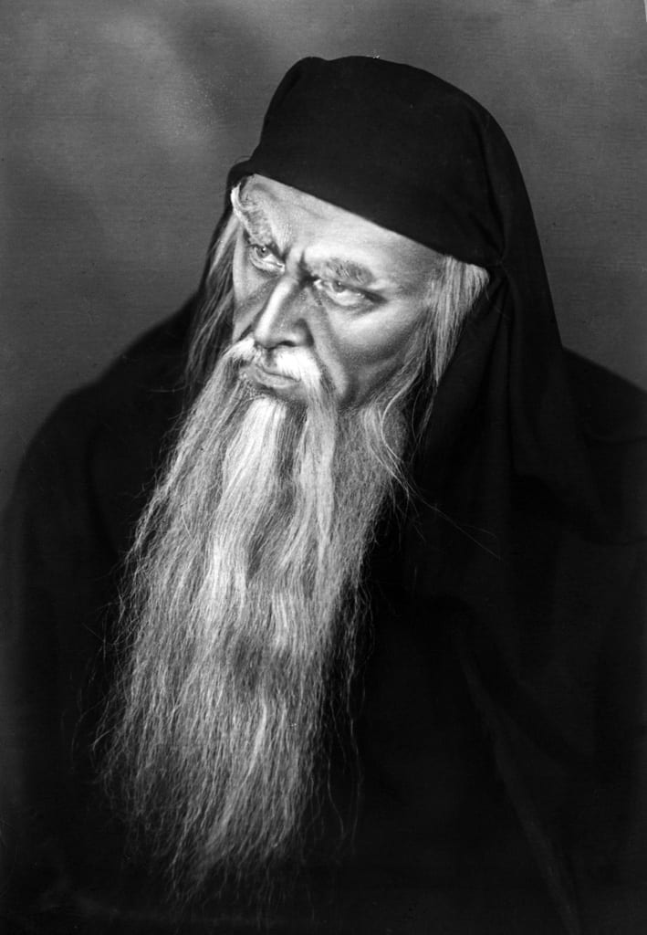 Portrait or photograph of Modest Mussorgsky: “Bolshoi Theater principal singer Alexander Ognivtsev as Dosifey in Modest Mussorgsky's opera Khovanshchina”. Princ