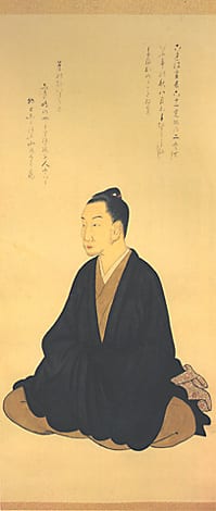 Portrait or photograph of Motoori Norinaga: Motoori Nobunaga, 61 years old, self-portrait