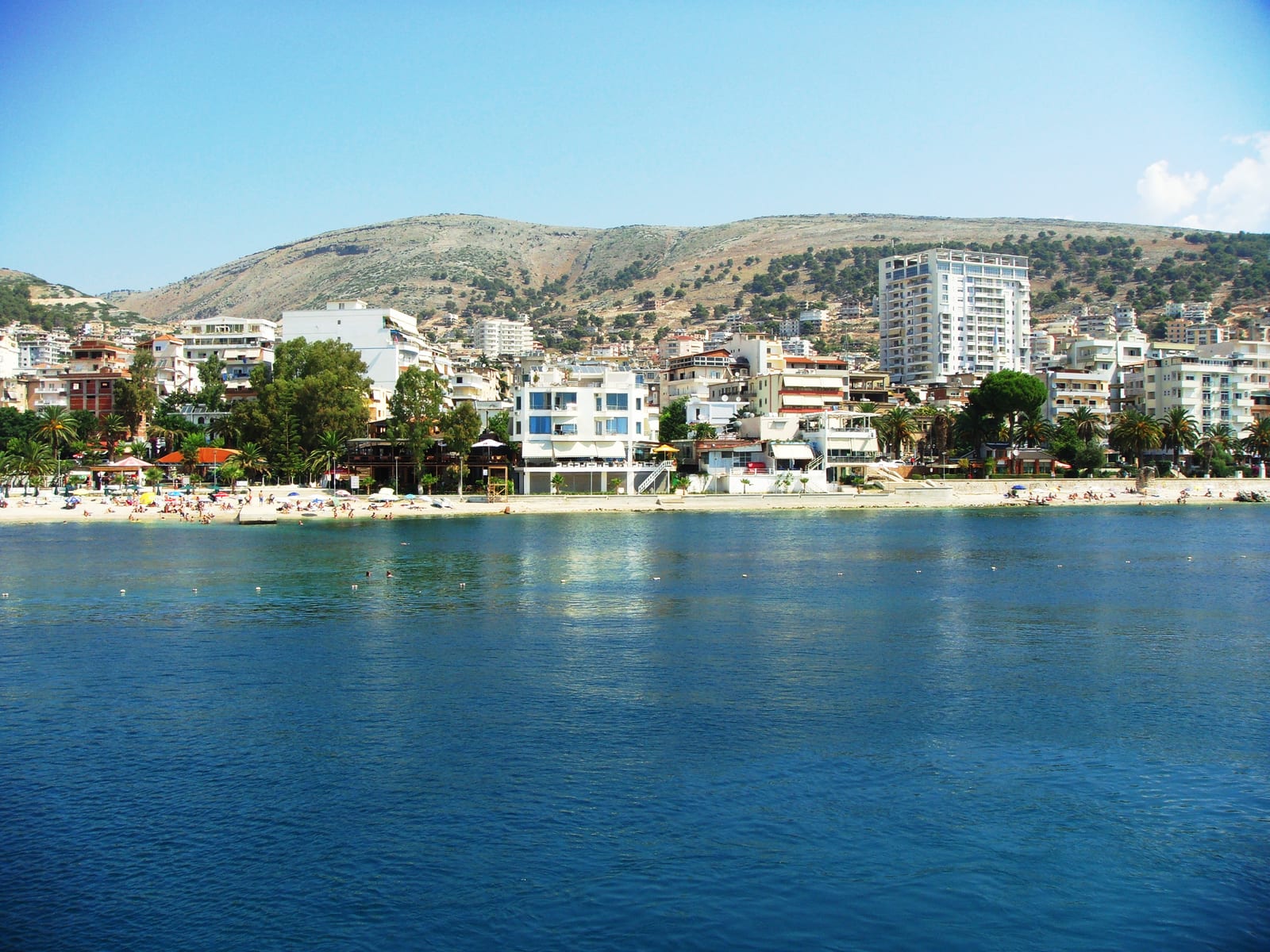Portrait or photograph of Naim Frashëri: Shëtitorja Naim Frashëri, Sarandë, Albania
