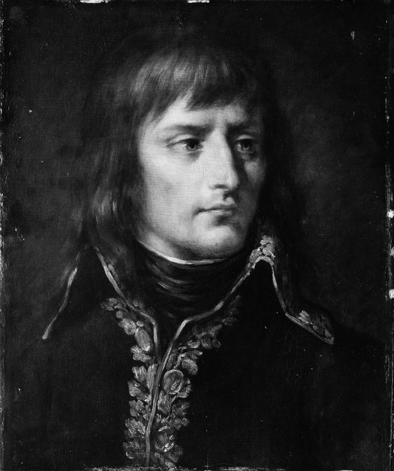 Portrait or photograph of Napoleon Bonaparte: Napoleon Bonaparte (1769–1821) MET ep77.6.bw.R