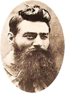 Portrait or photograph of Ned Kelly: Ned Kelly the day before execution.