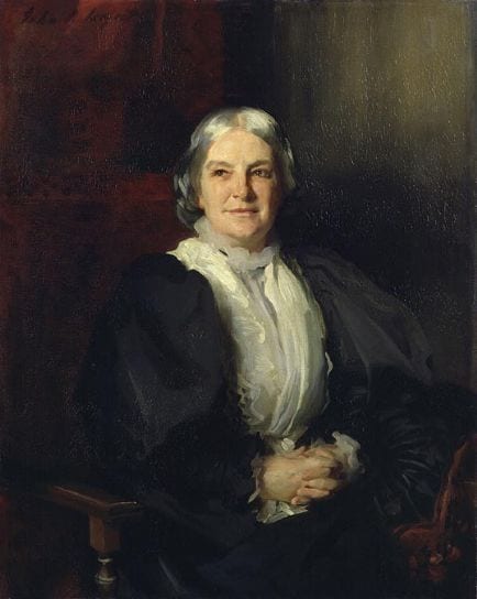 Portrait or photograph of Octavia Hill: Octavia Hill by John Singer Sargent (1856–1925), scanned from the Church Times