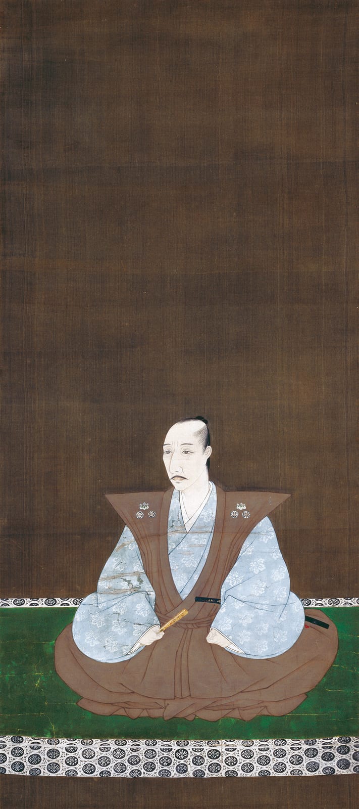 Portrait or photograph of Oda Nobunaga: Portrait of Oda Nobunaga by Kanō Eitoku, Daitokuji, Kyoto, Japan