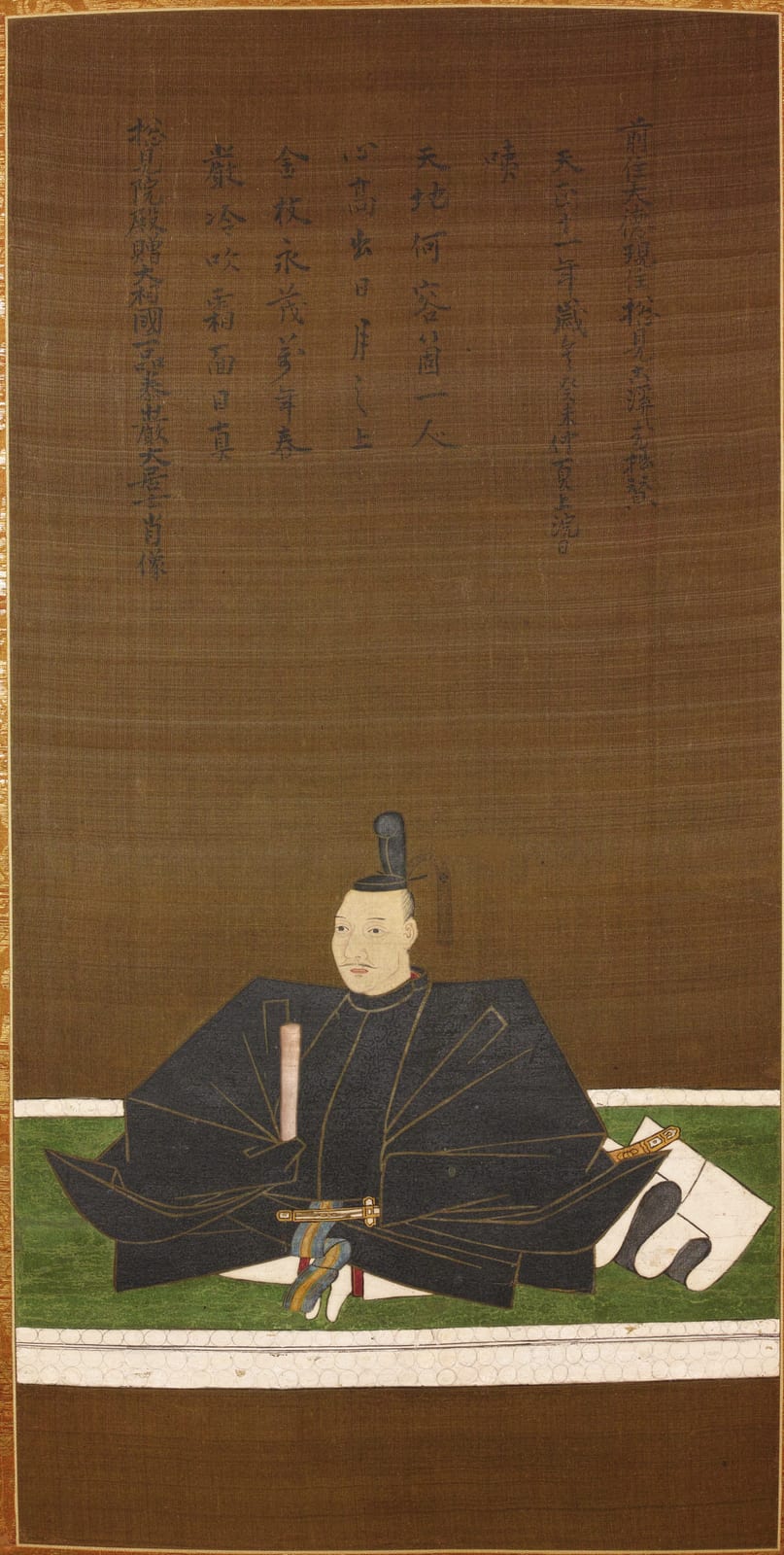Portrait or photograph of Oda Nobunaga: Portrait of Oda Nobunaga at the Hideyoshi Kiyomasa Memorial Hall, Nagoya City