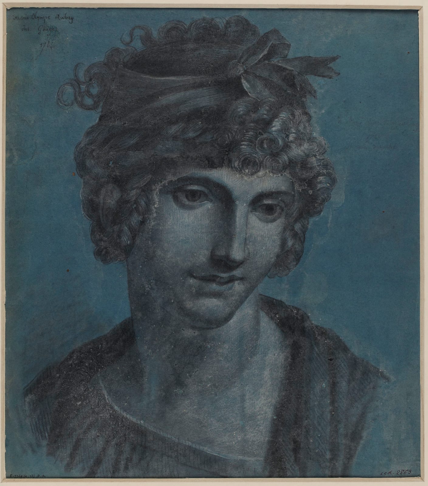Portrait or photograph of Olympe de Gouges: Auteur(s): Anonyme, dessinateur Attribué à Prud'hon, Pierre-Paul (Cluny, 04–04–1758 - Paris, 16–02–1823), auteur du