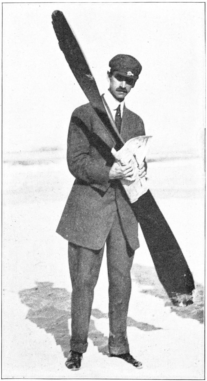 Portrait or photograph of Orville Wright: Orville Wright.