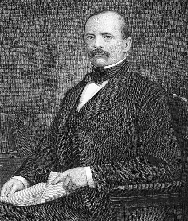 Portrait or photograph of Otto von Bismarck: Engraving of Otto von Bismarck