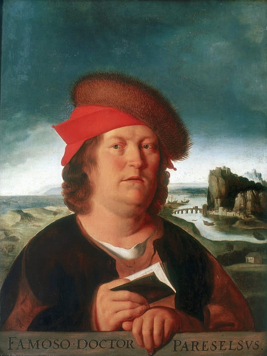 Portrait or photograph of Paracelsus: PORTRAIT PRESUME DU MEDECIN PARACELSE (1493-1541) une des nombreuses copies anomymes du XVIIe siècle