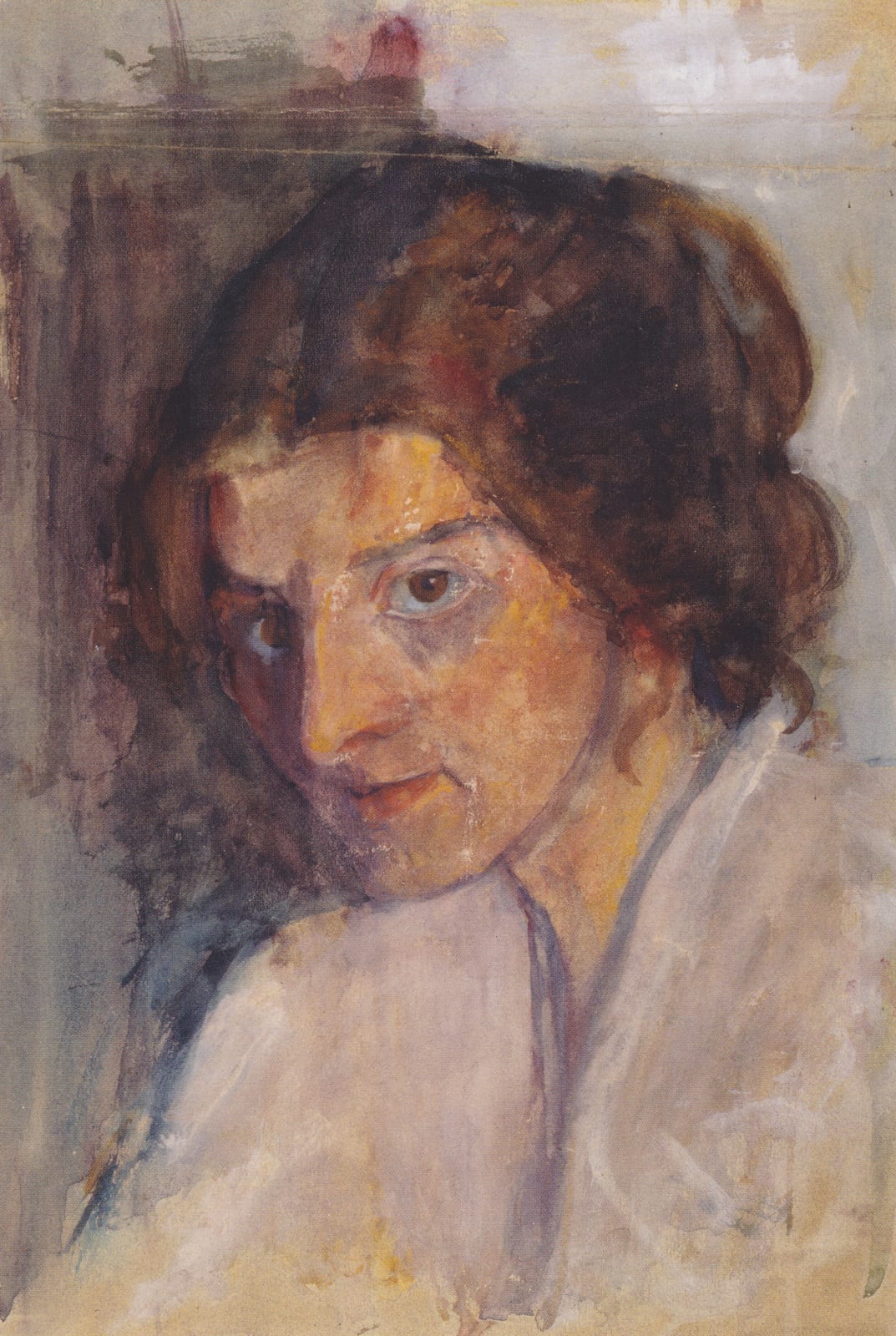 Portrait or photograph of Paula Modersohn-Becker: Modersohn-Becker - Selbstbildnis nach halblinks - ca1897