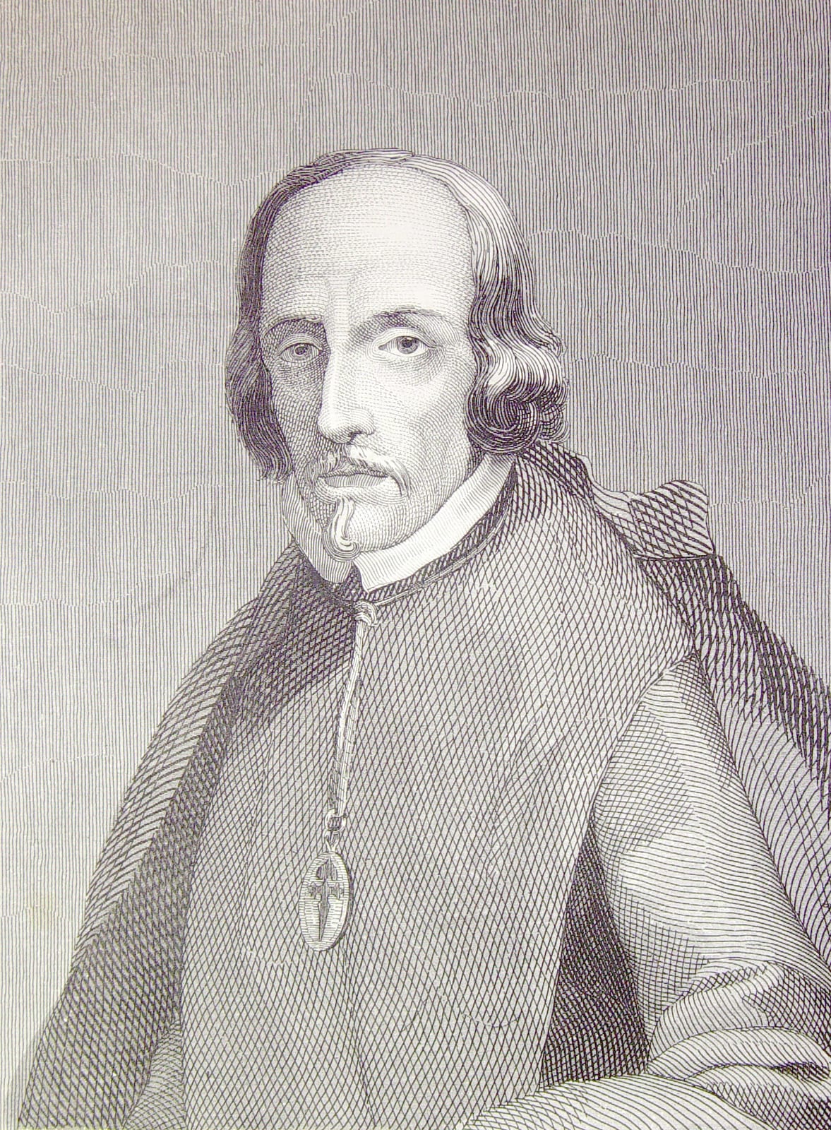 Portrait or photograph of Pedro Calderon de la Barca: Ilustraciones pertenecientes al libro: Las glorias nacionales : grande historia universal de todos los rei