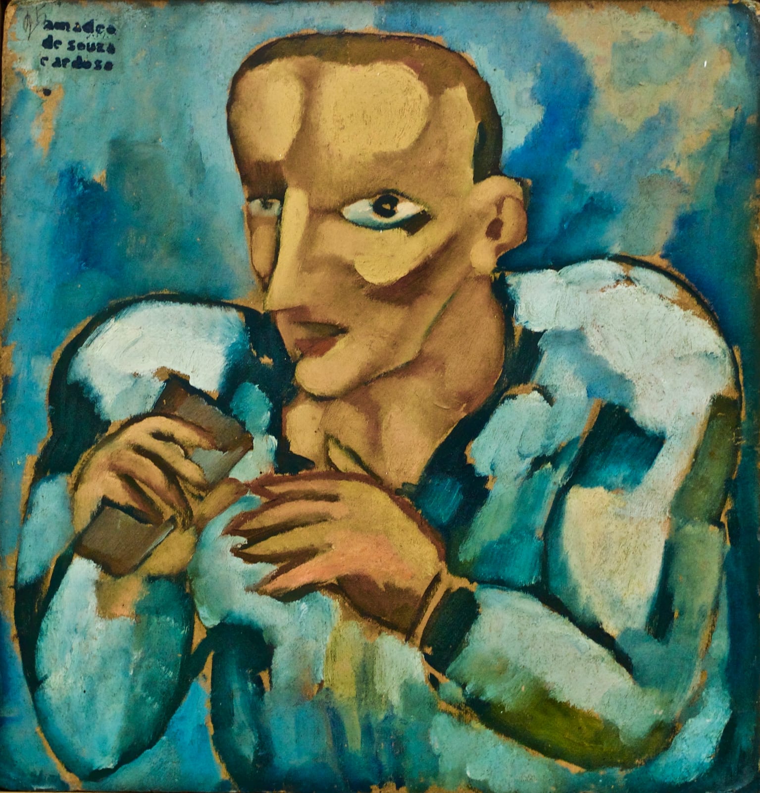 Image connected to Pedro Cardoso: Museu Nacional de Arte Contemporânra (Museu Chiado), MNAC,Lisbon, Portugal Material: Oil on cardboard Collection: Private Coll