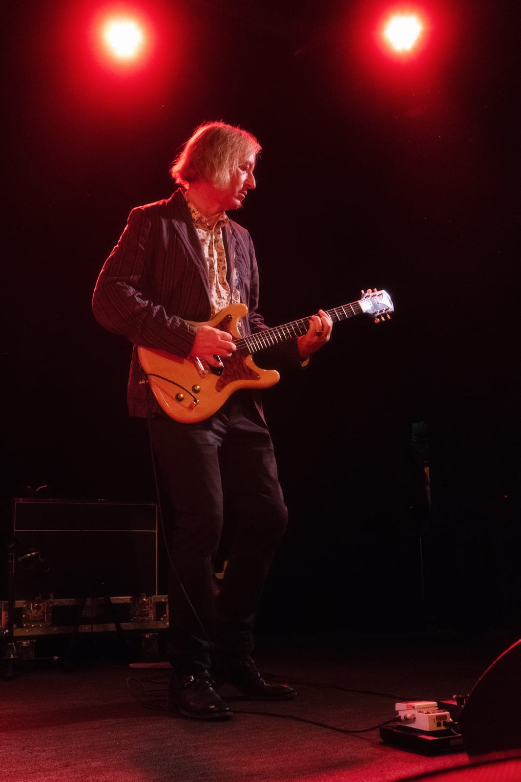 Portrait or photograph of Peter Buck: Peter Buck performing in Arthur Buck, Crocodile in Seattle. Sept 7, 2018
