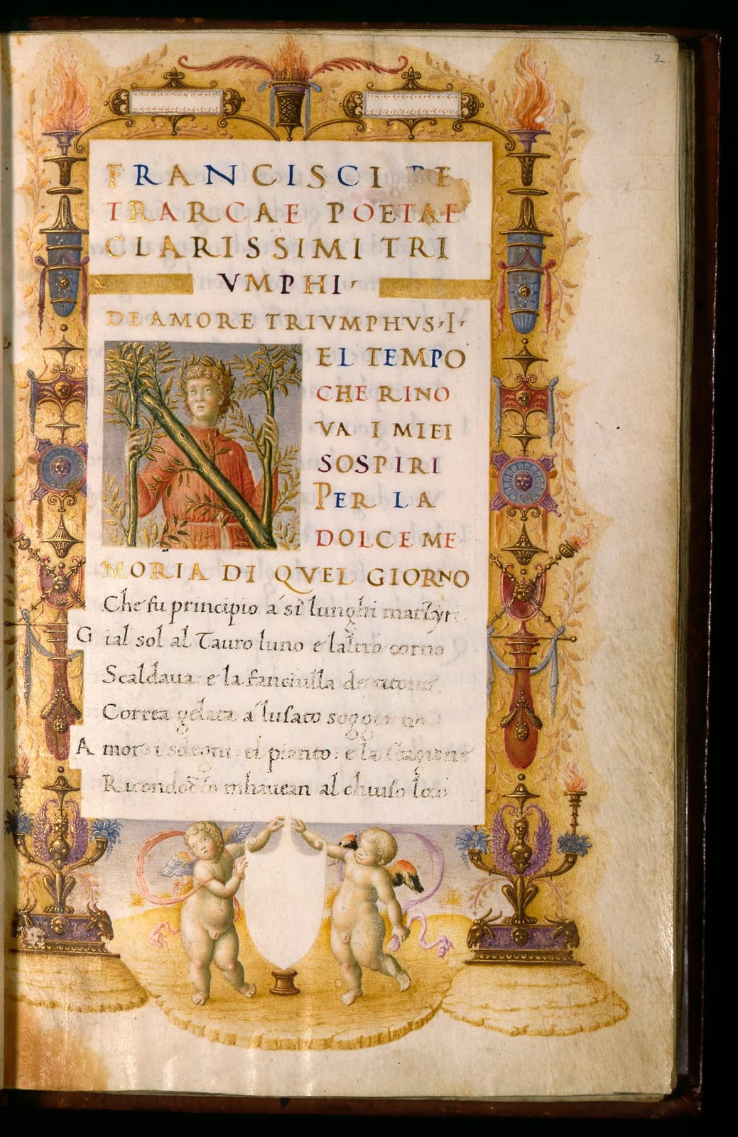 Portrait or photograph of Petrarch: Bartolomeo Sanvito - Portrait of Petrarch in the Incipit Letter “N” - Google Art Project