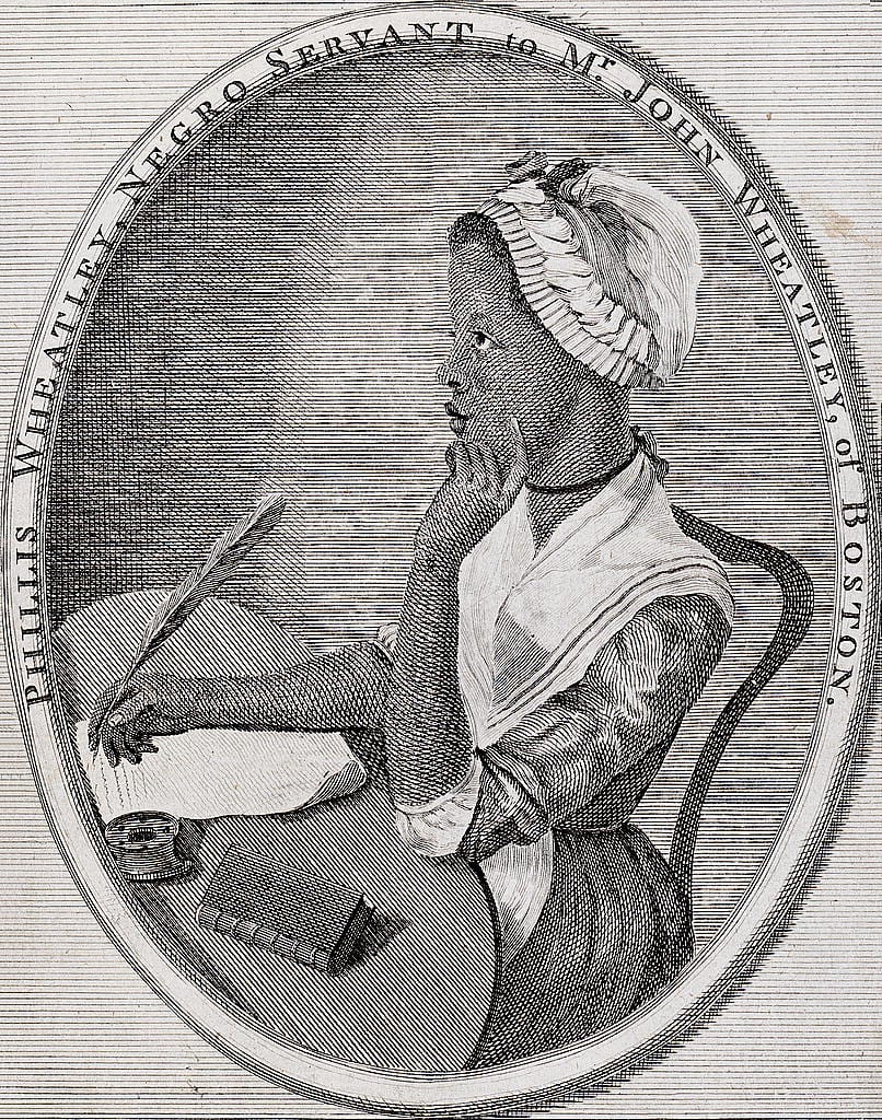 Portrait or photograph of Phillis Wheatley: Frontispiece to Phillis Wheatley 's Poems on Various Subjects...