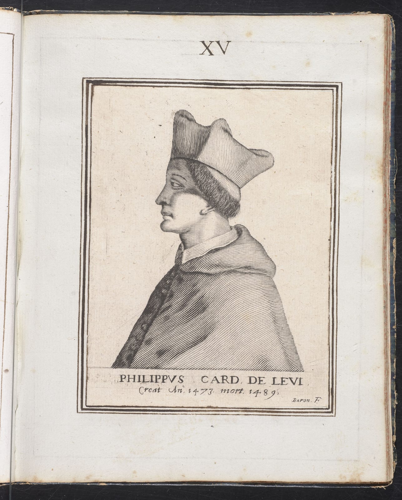 Image connected to Primo Levi: Title Philippus de Levi Contributor de Levis, Philippe, bishop of Arles, card. (1435-1475) (depicted) Baron (artist) (graphic art