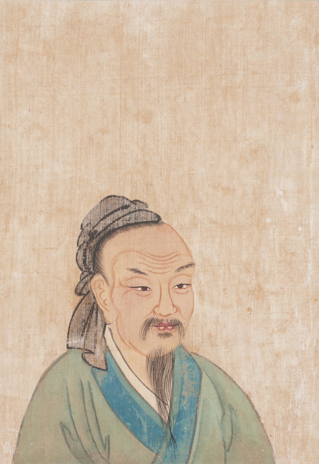 Portrait or photograph of Qu Yuan: Portraits of Famous Men - Qu Yuan