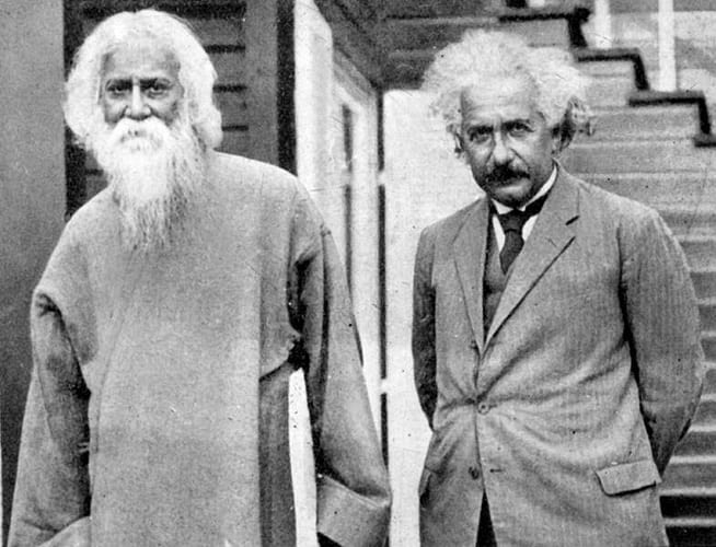Portrait or photograph of Rabindranath Tagore: Rabindranath Tagore and Albert Einstein in 1930 Commons Uploader: Rahat Rahim