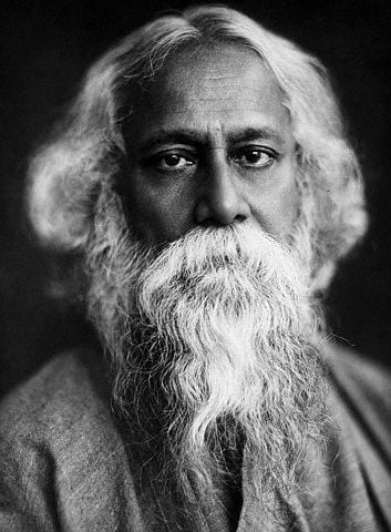 Portrait or photograph of Rabindranath Tagore: Portrait of Rabindranath Tagore