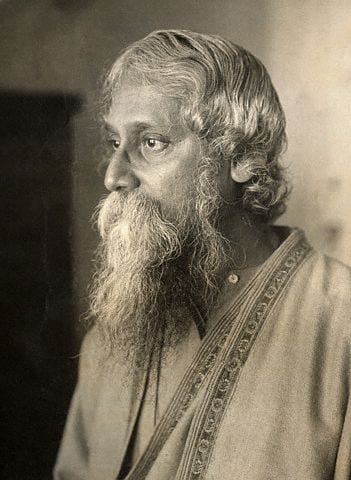 Portrait or photograph of Rabindranath Tagore: Portrait of Rabindranath Tagore