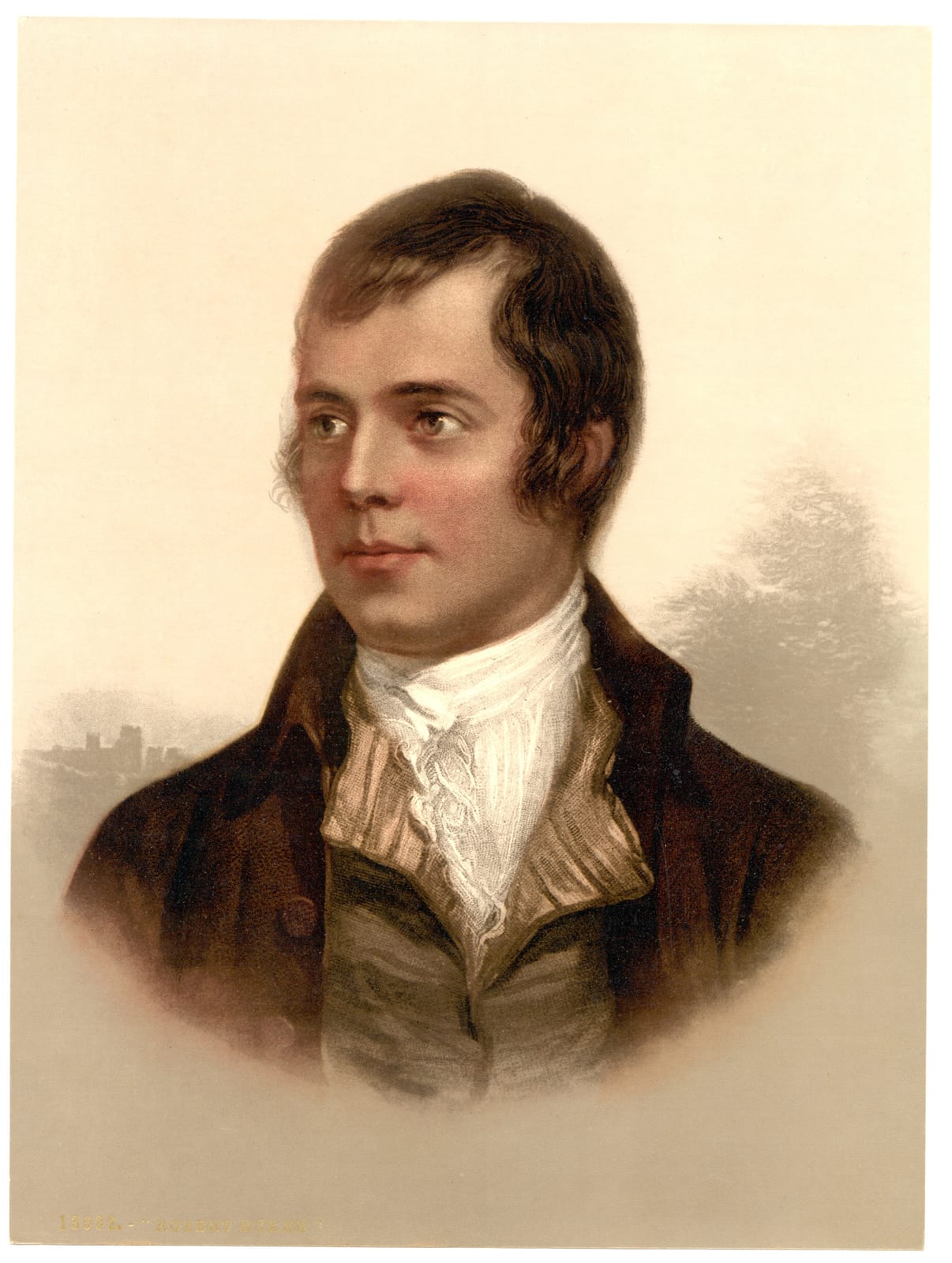 Portrait or photograph of Robert Burns: A photocrom portrait of Robert Burns .