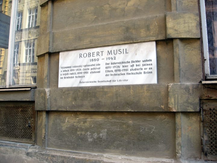 Portrait or photograph of Robert Musil: Memorial Plaque of Robert Musil