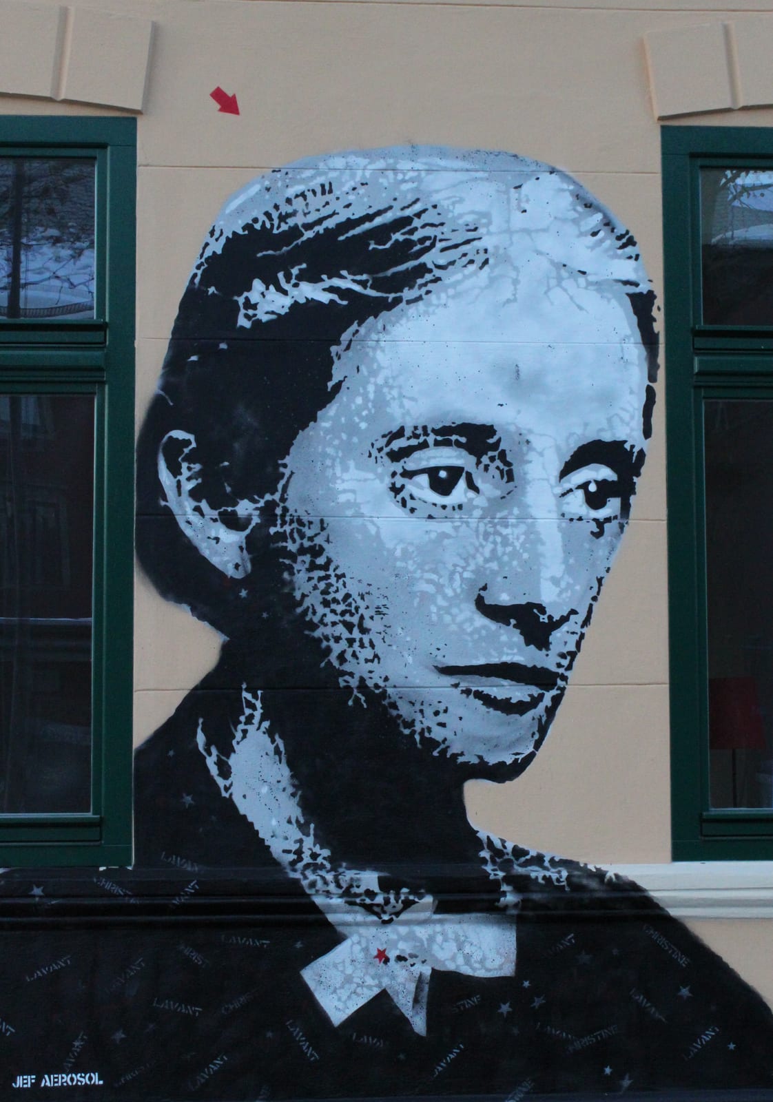 Portrait or photograph of Robert Musil: Grafitti from Jef Aerosol at the Robert Musil Museum in Klagenfurt : Christine Lavant