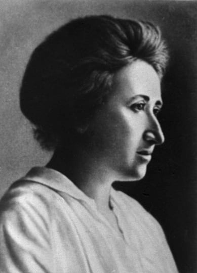 Portrait or photograph of Rosa Luxemburg: Rosa Luxemburg (1870-1919) was a prominent activist of the German, Polish and international workers' movement and a fo