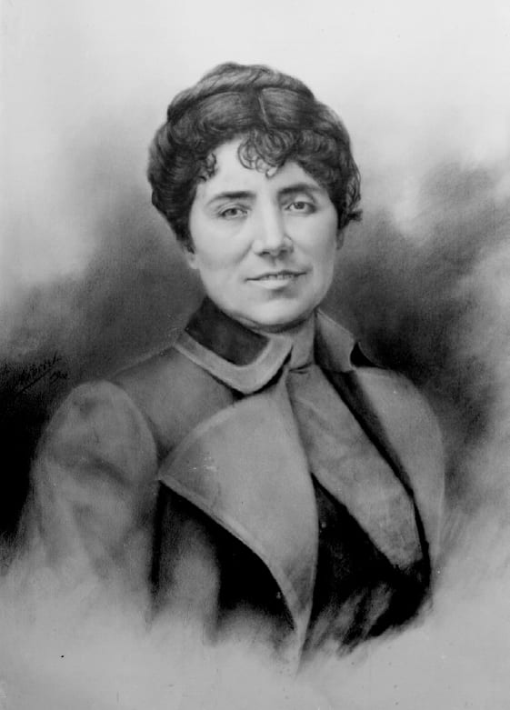 Portrait or photograph of Rosalia de Castro: Debuxo póstumo de Rosalía de Castro (1837-1885).