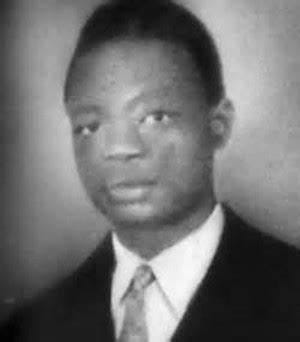 Portrait or photograph of Ruben Um Nyobe: Cameroonian hero and freedom fighter, Mr. Ruben Um Nyobe, one of the founder of the UPC (union of the peoples of Camer