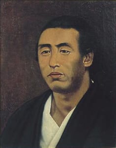 Portrait or photograph of Sakamoto Ryoma: Portrait of Sakamoto Ryoma, by Kunisawa Shinkuro, Sakamoto Ryoma Memorial Museum, Kochi, Kochi, Japan