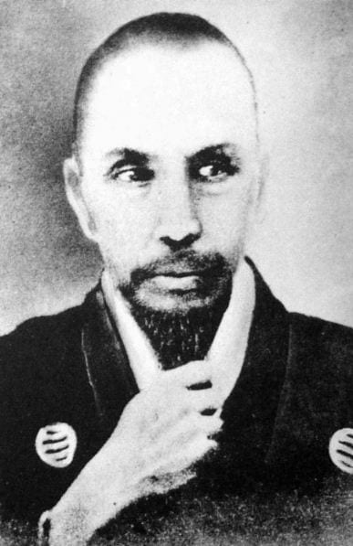 Image connected to Sakuma Shozan: a Japanese man 佐久間象山 (Shozan Sakuma)。