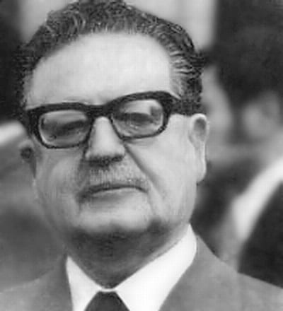Portrait or photograph of Salvador Allende: Presidente de Chile Salvador Allende (1970 - 1973)