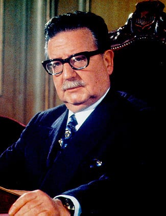 Portrait or photograph of Salvador Allende: Salvador Allende Gossens