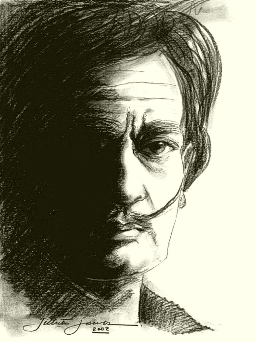 Portrait or photograph of Salvador Dali: A Conquista do Homem diante do Universo - 1990 - MSE - 182X336