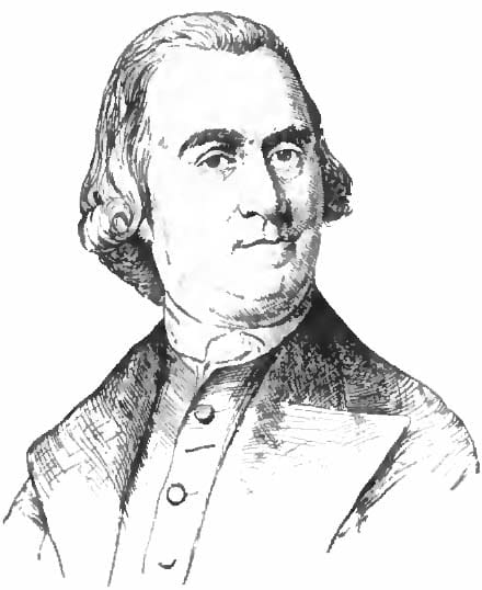 Portrait or photograph of Samuel Adams: Portrait drawing of Massachusetts patriot Samuel Adams.