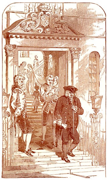 Portrait or photograph of Samuel Johnson: Samuel Johnson leaving Lord Chesterfield's