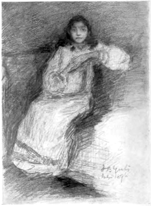Portrait or photograph of Sarojini Naidu: 1896 portrait from File:The Golden Threshold.djvu