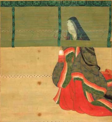 Portrait or photograph of Sei Shonagon: 清少納言図 Picture of Sei Shōnagon