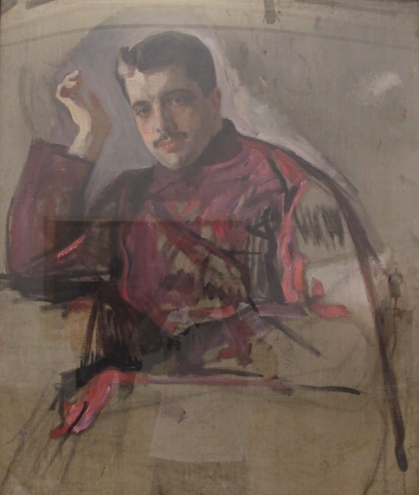 Portrait or photograph of Sergei Diaghilev: Valentin serov, ritratto dell'impresario sergei diaghilev, 1904