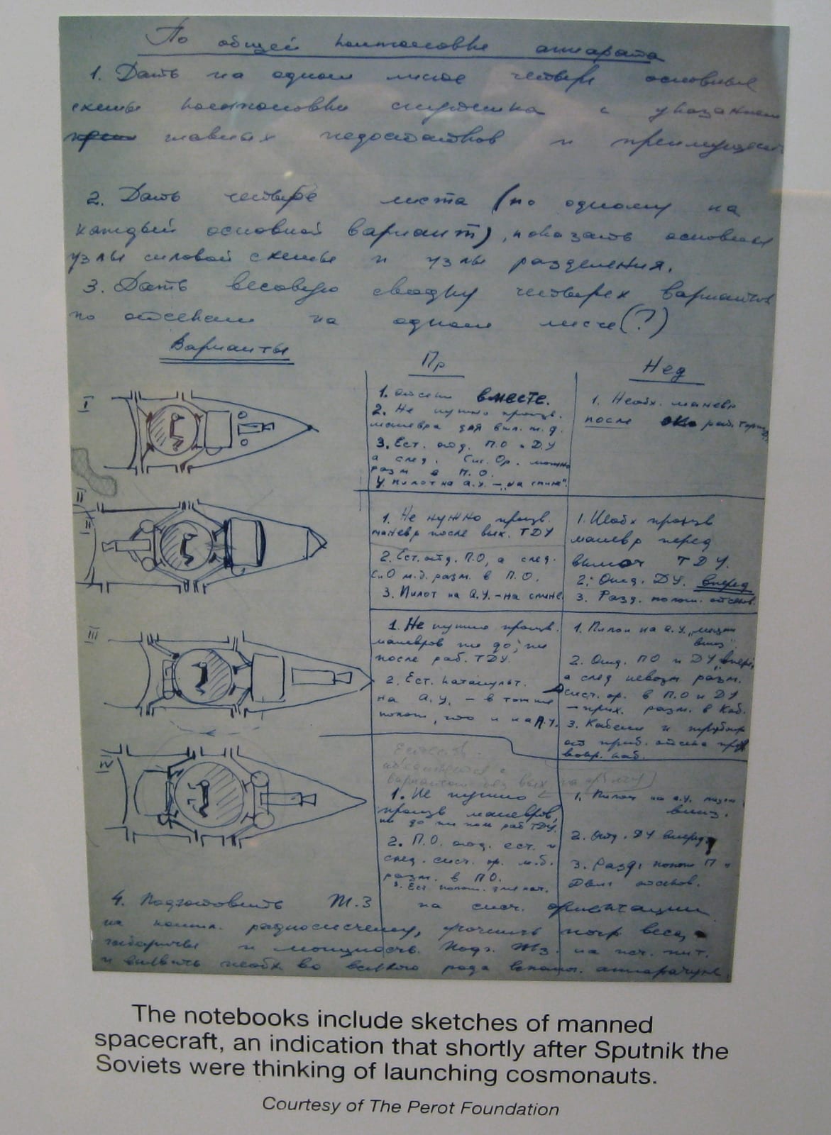 Portrait or photograph of Sergei Korolev: I am guessing these are early Восто́к English Vostok meaning "East") spacecraft design variations. Russian engineering