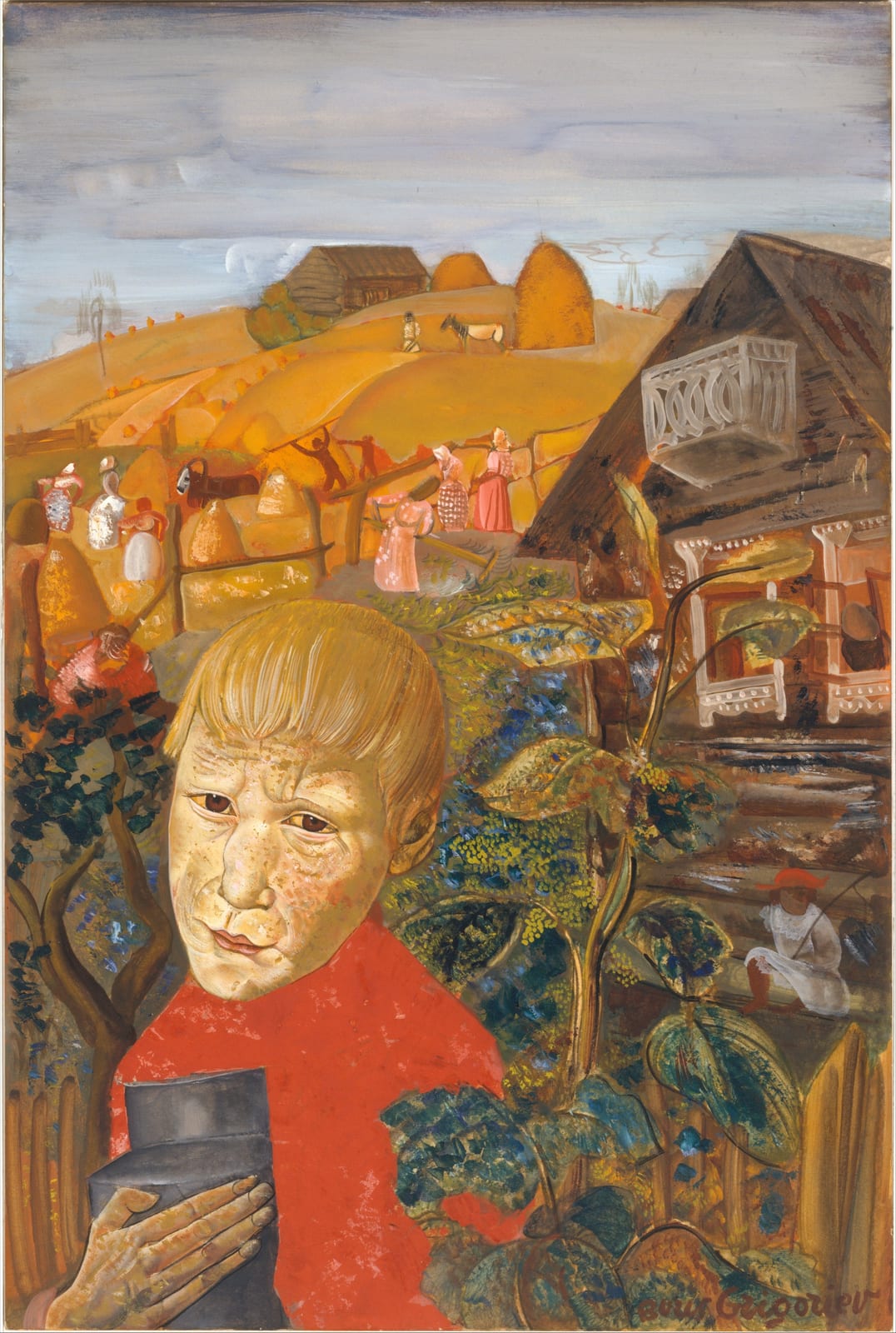 Image connected to Sergei Yesenin: Sergei Esenin (1895–1925) as a Youth MET DT11018