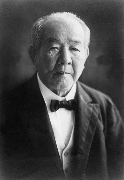 Portrait or photograph of Shibusawa Eiichi: Portrait of Shibusawa Eiichi (渋沢栄一, 1840 – 1931)