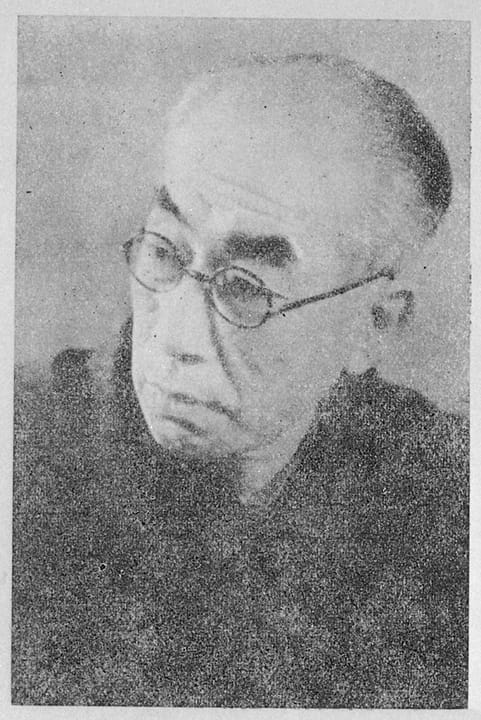 Portrait or photograph of Shimazaki Toson: Portrait of Shimazaki Toson (島崎藤村, 1872 – 1943)