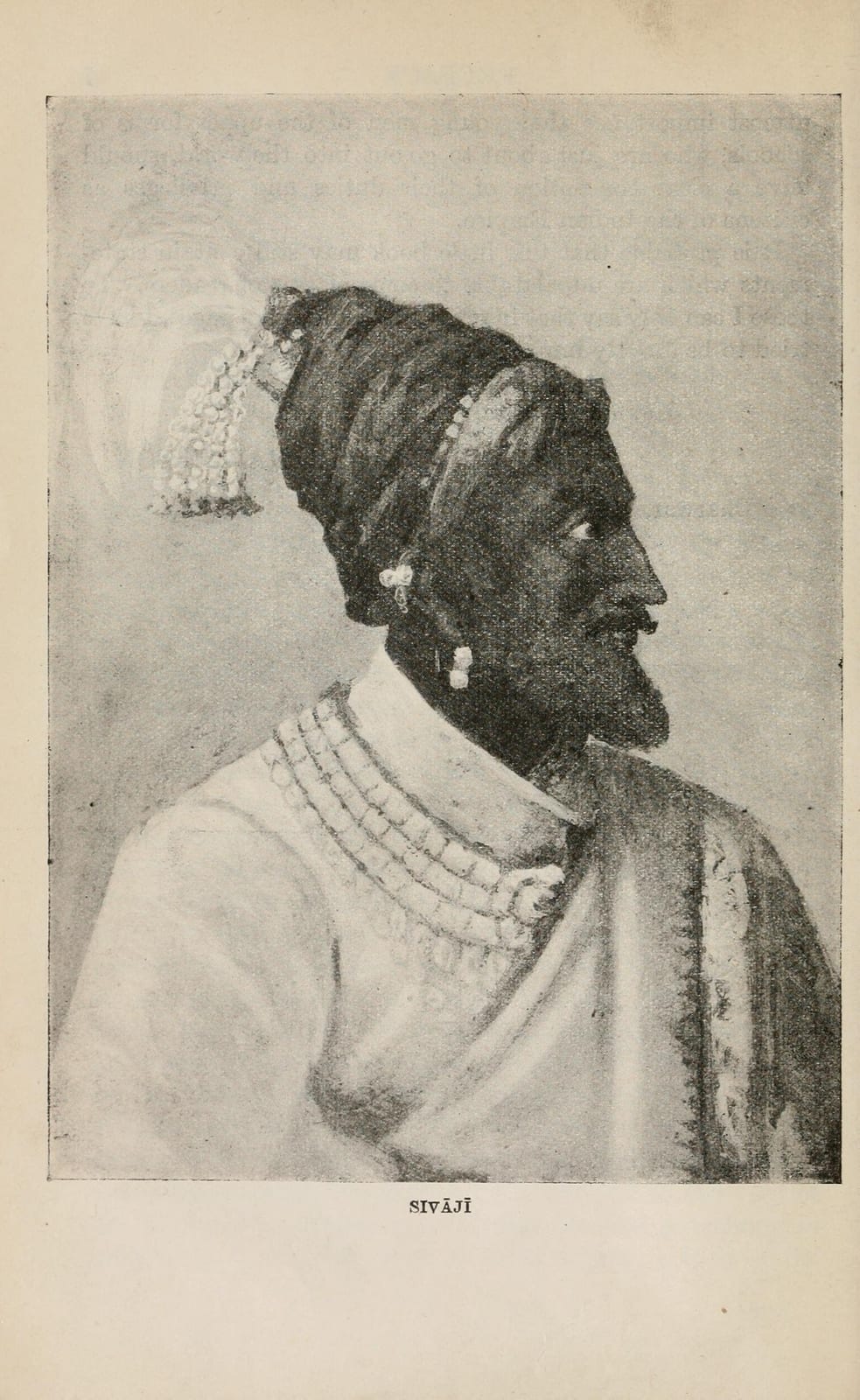 Portrait or photograph of Shivaji: Author: Smith, Vincent Arthur, 1848-1920 Subject: India -- History Publisher: Oxford, Clarendon Press Possible copyright stat