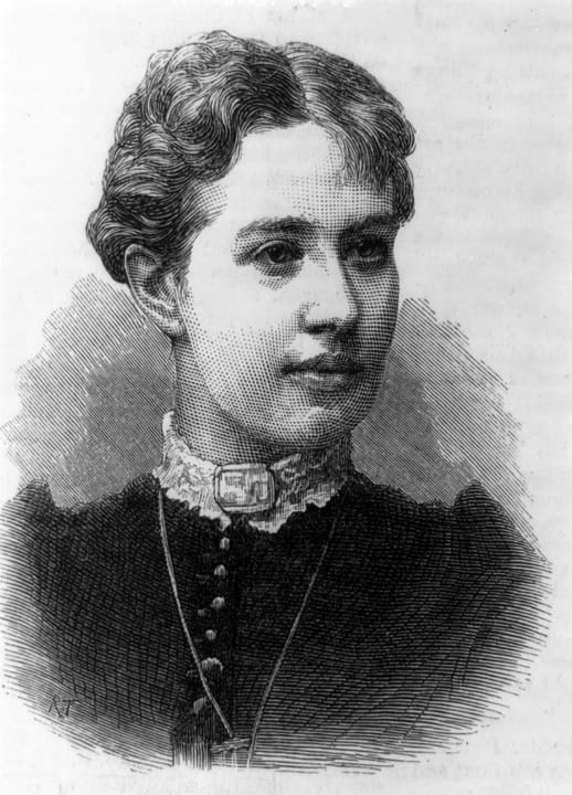 Portrait or photograph of Sofia Kovalevskaya: Sofia Kovalevskaya (also spelt "Sonia Kovalevskaia"), Russian mathematician. Illus. in: The Illustrated London New