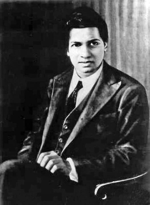 Portrait or photograph of Srinivasa Ramanujan: Srinivasa Ramanujan