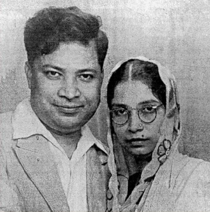 Portrait or photograph of Sufia Kamal: Kamaluddin Ahmed and Sufia Kamal, after they married in Kolkata, 1939