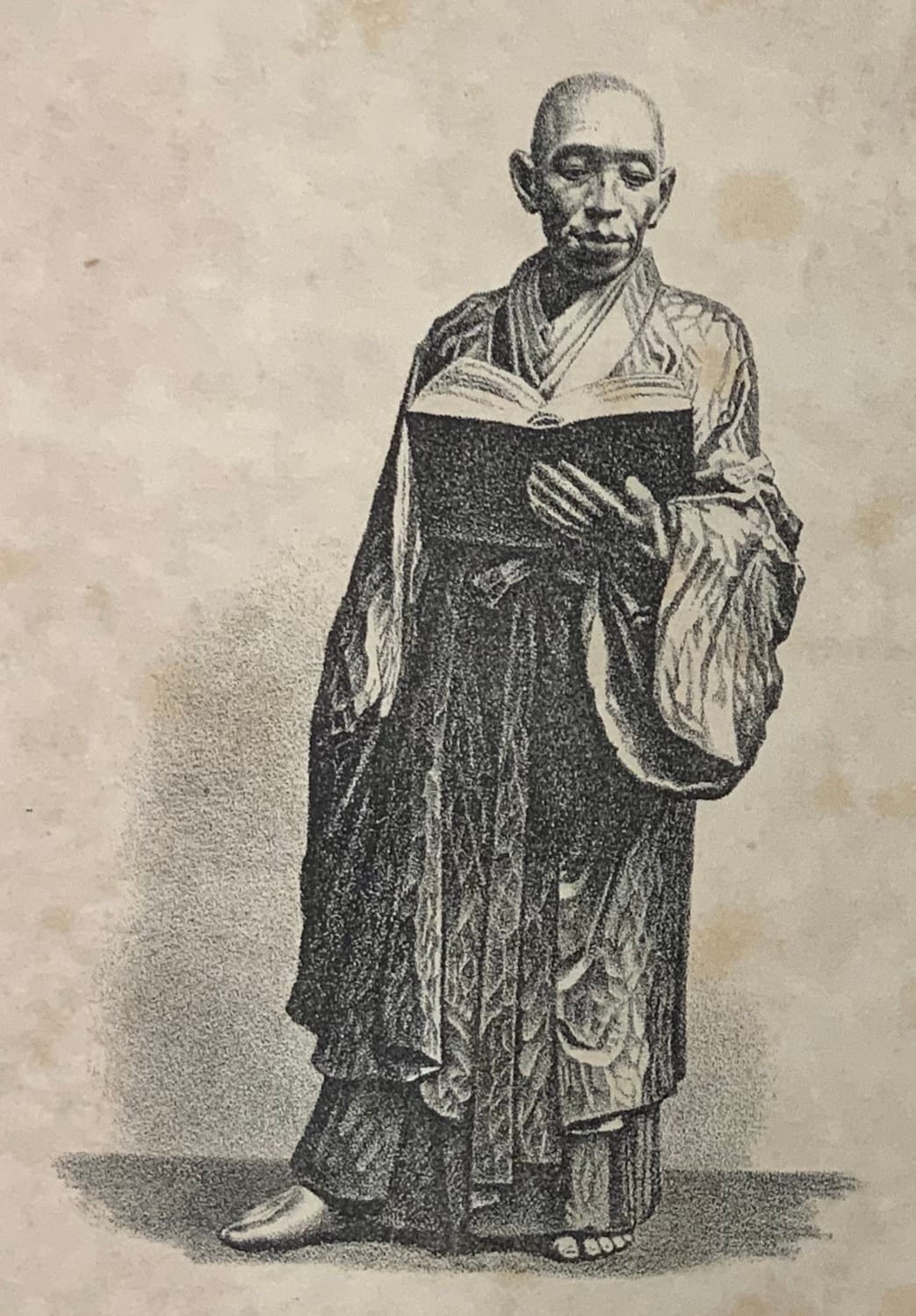 Portrait or photograph of Sugita Genpaku: This is a drawing of Japanese physician and scholar Sugita Genpaku (1733-1817)
