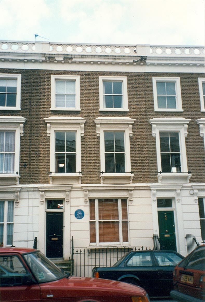 Portrait or photograph of Sylvia Plath: 23 Fitzroy Road, London : The house where Sylvia Plath committed suicide. It was also W.B. Yeats's residence for a while